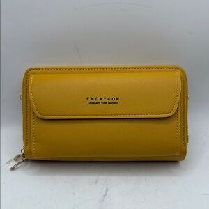 NWOT Endaycon Crossbody Purse Bag Zip Around Accordion Wallet Clutch ID Card